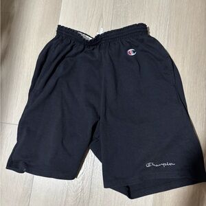 Champion Black and White Drawstring Shorts